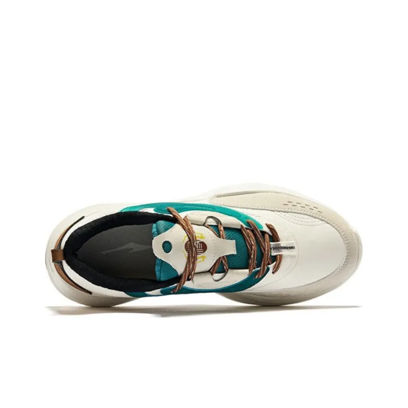 Erke Kirin 3.0 Non-slip Lightweight Low-Top Casual Shoes Men's Microcrystal White Hazelnut-3