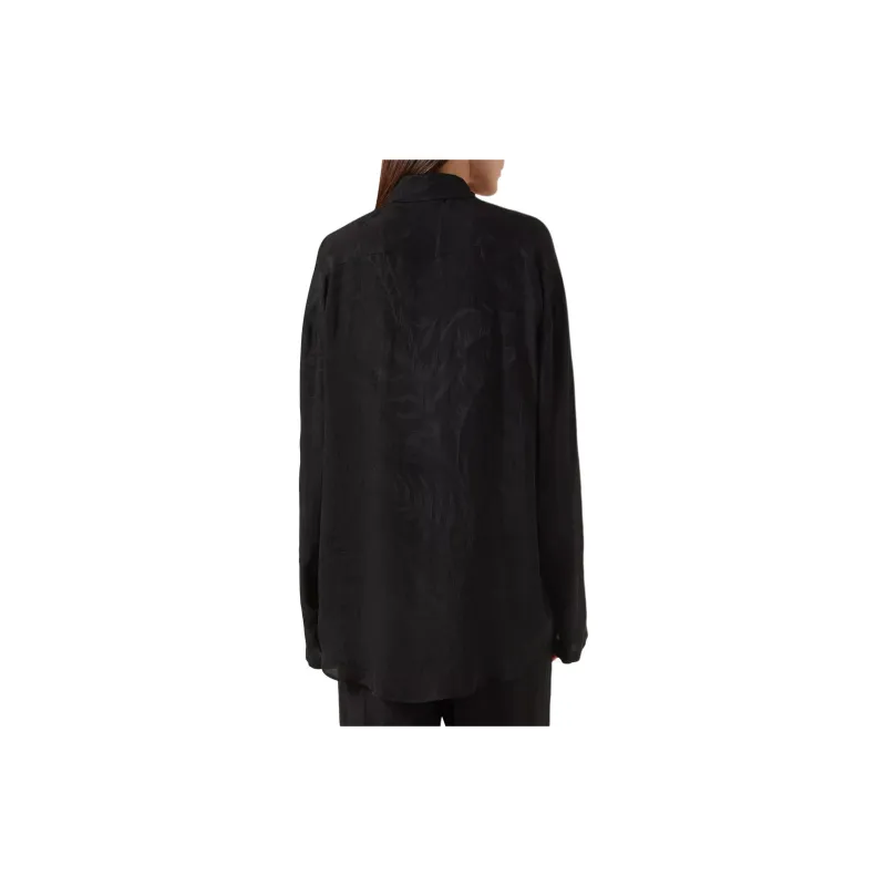Balenciaga Shirt Loose Fit Women's Black-1