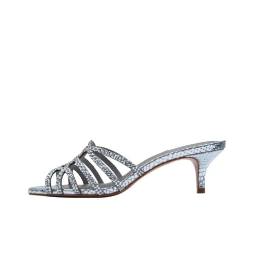 NICOLI Slide Slippers Women's Silver