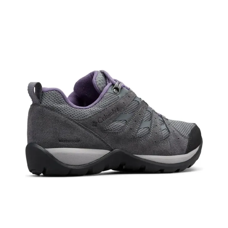 Columbia REDMOND V2 Cushioned Slip-Resistant Low-Top Trekking Shoes Women's Gray Purple-3