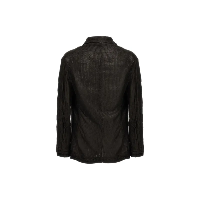 Giorgio Brato Perforated Leather Shirt Jacket-1
