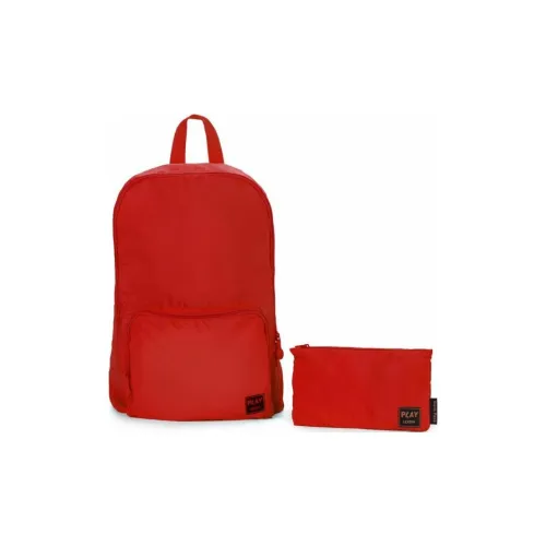 LEXON Polyester TRAVEL backpack Large Size Unisex Yellow Green/Red
