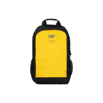 CAT Nylon Fabric Backpack Medium Size Unisex Yellow