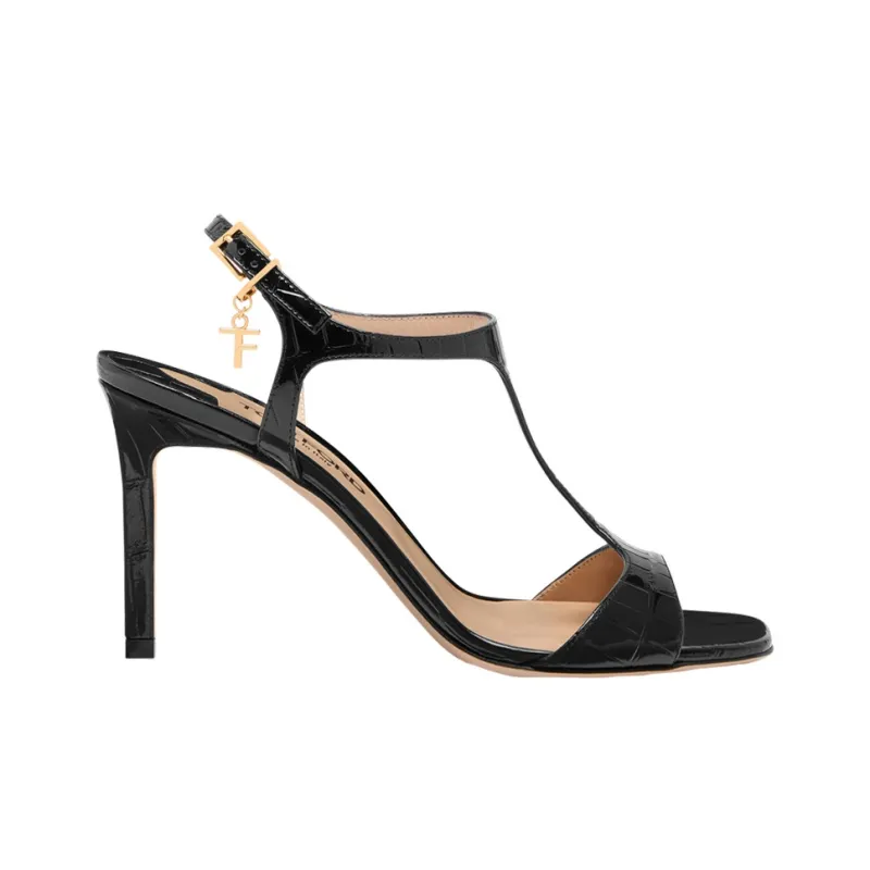 TOM FORD Angelina One Strap Sandals 8.5cm Women's Black-1