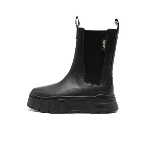 Puma Women's Mayze Stack Chelsea Boot 'Triple Black'