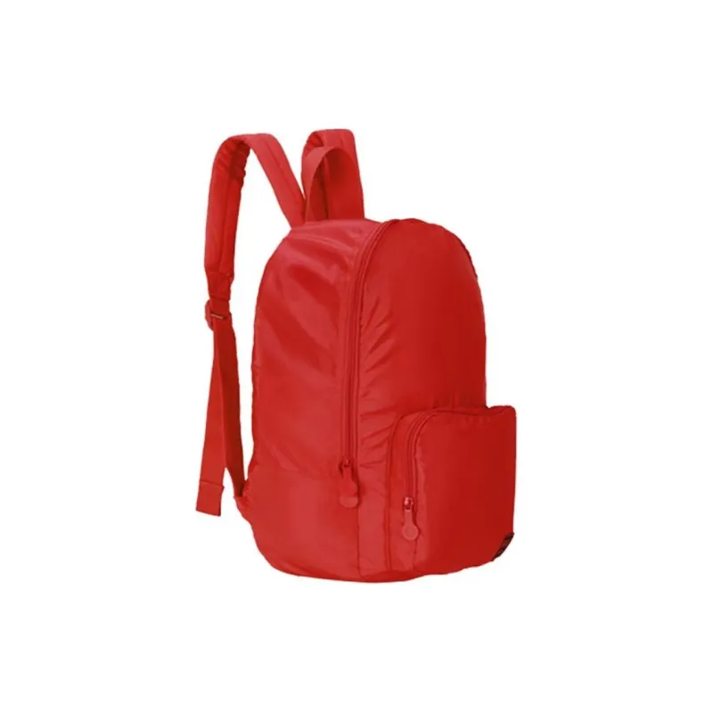 LEXON Polyester Backpack Large Size Unisex Yellow Green/Red-6