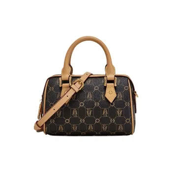 Hush Puppies Cow Leather Patchwork PVC Leather Shoulder Bag Crossbody Bag Small Size Women's Multicolor