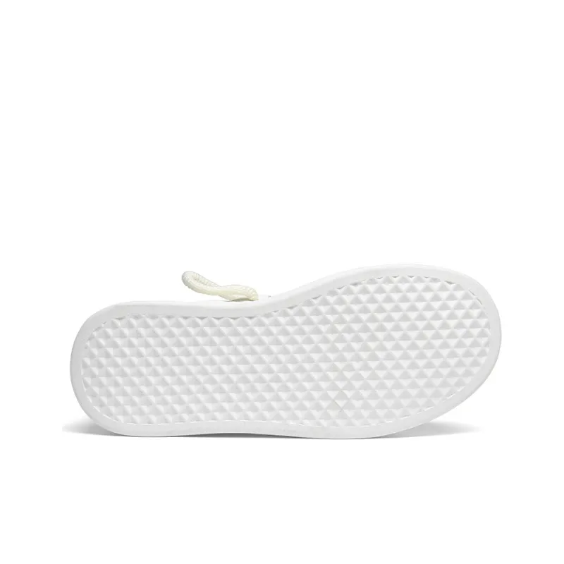 Cabbeen Preppy Big Head Versatile Height Increasing Abrasion Resistant Low Top Skateboard Shoes Men's White-5