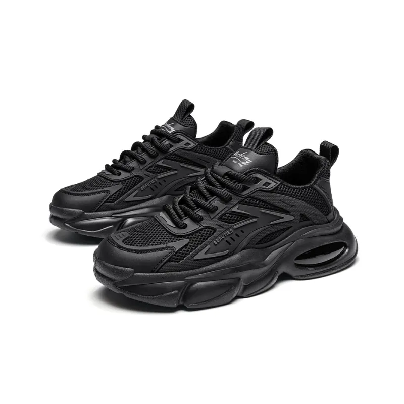 Magelly Chunky Sneakers Men Low Top Black-2