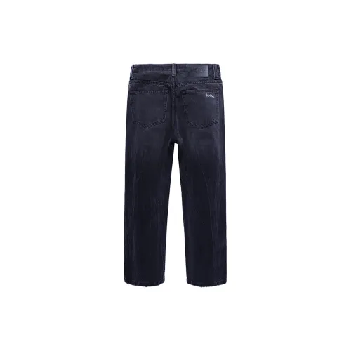 Jeep Jeans Men Black Gray Thickened