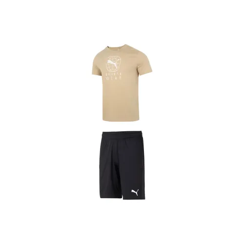 PUMA Casual Sportswear Men Brown+Black Set