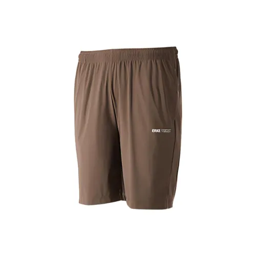 Erke Tennis Series Sports Shorts Men Brown