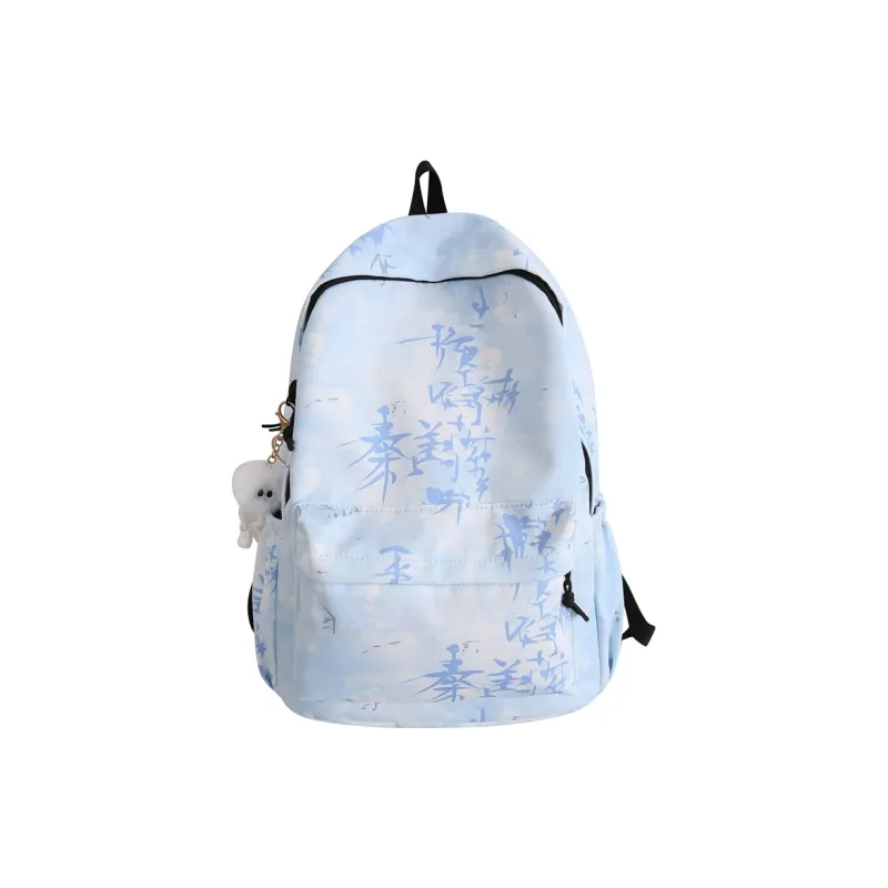 KAKAXI Nylon Backpack Unisex Black/White/Gray/Khaki/Blue-10