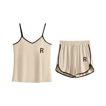 Fadaiqi Pajama Set Women's Beige Apricot