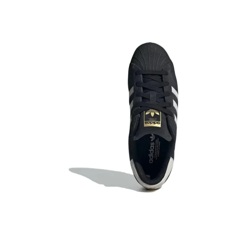 Adidas Superstar Core Black Matter Gold Women's-3