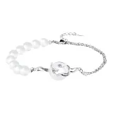 White Chalcedony-Radiant Gold Couple Bracelet