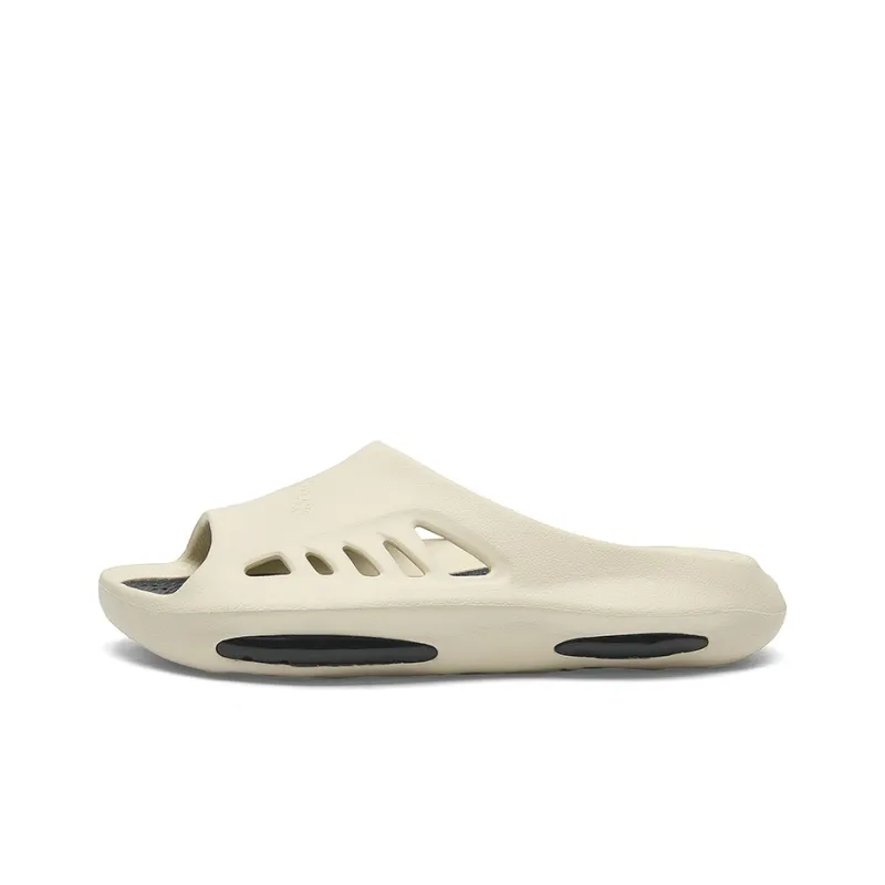 Cabbeen EVA Cut-Out Quick Dry Slide Slippers Men's White-5