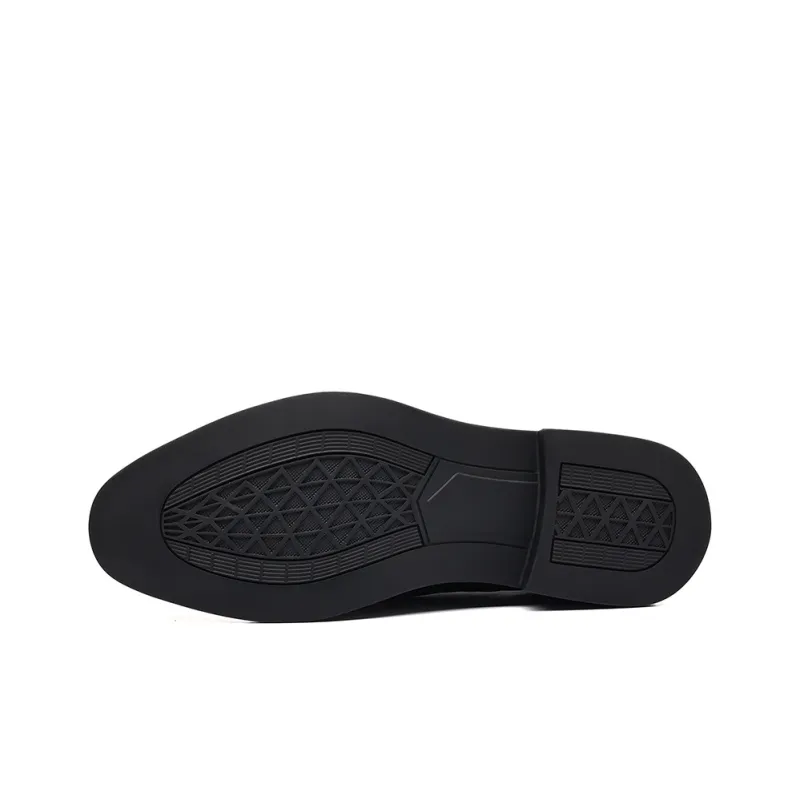 PTLS Dress Shoes Men Low Top Black/White-6
