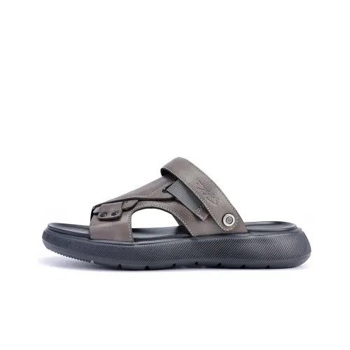 Satchi Beach Sandals Men Gray