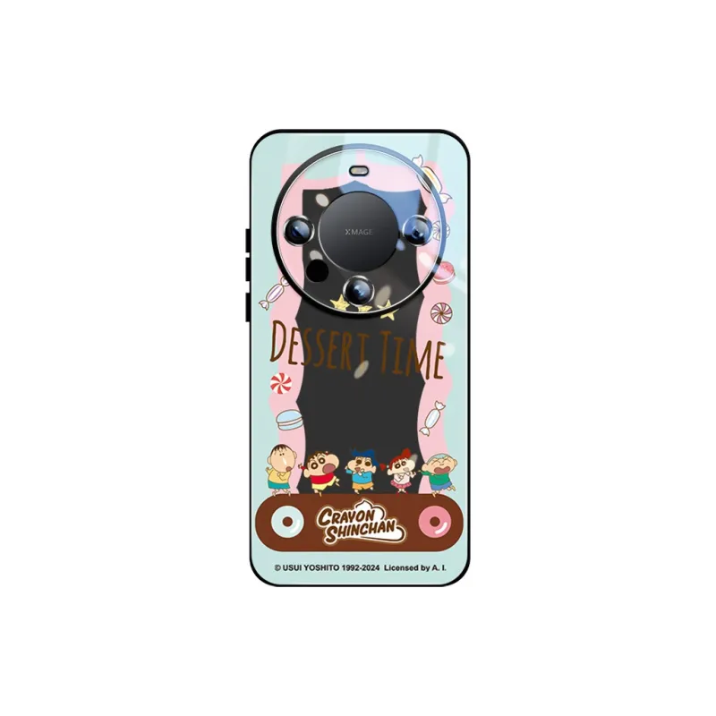 Sen Dog x SHINCHAN Glass Material Cute Creative Individual Phone Cases Applicable To Huawei Mate60Pro/50/40-24