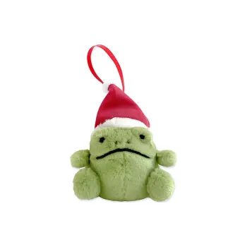 JELLYCAT Christmas Series Riki Rain Frog Ornament Dolls Plush Pendant 8cm Height In Sitting Posture