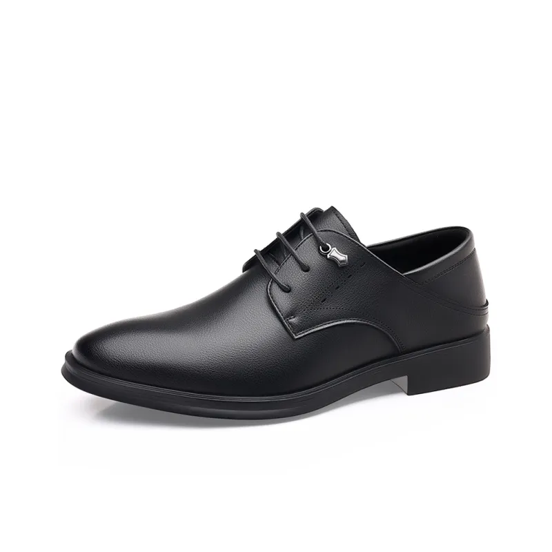 PTLS Dress Shoes Men Low Top Black/White-3