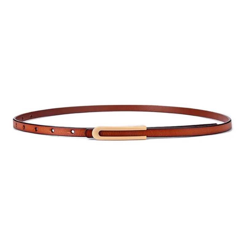 AAJF 2024 New Arrival Thin Belt For Women's Genuine Leather Versatile Dress Decoration Thin Belt For Pants Women's-6