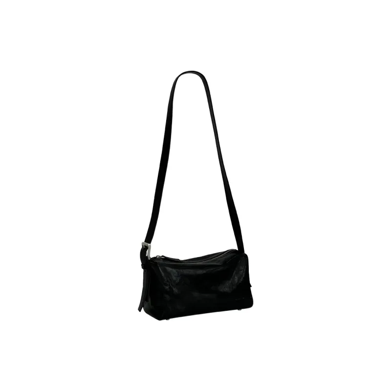 MR'GUFA Vegetable Tanned Cow Leather Vintage Inspired Backpack Unisex Classic Black-6