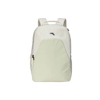 Anta Variety Training Collection Polyester Backpack Unisex Paper Yarn White