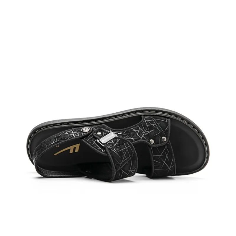 Warrior Casual Chef Shoes Beach Sandals Men's Black-3
