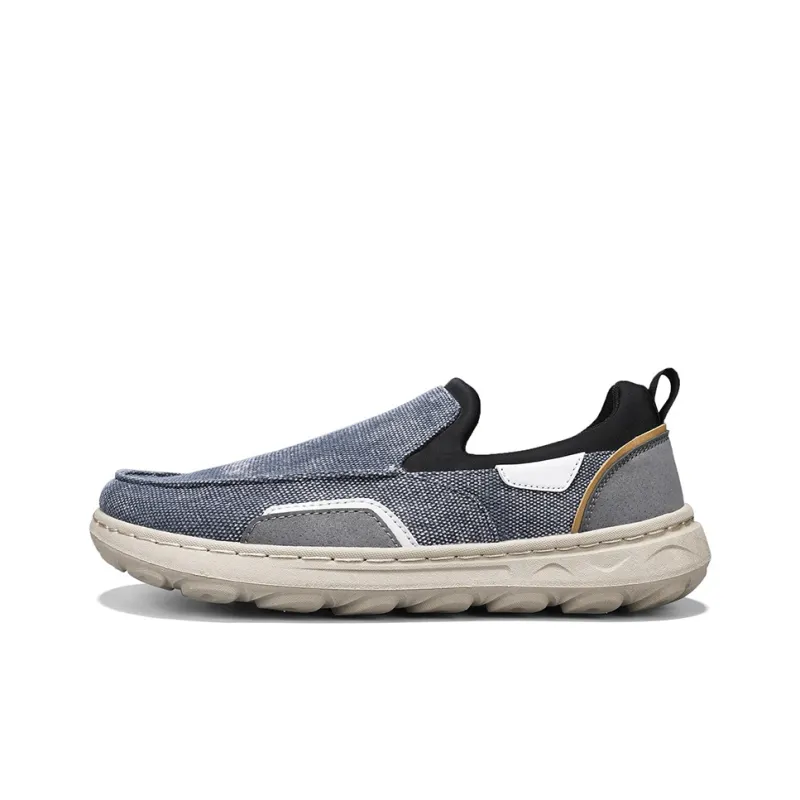 Bull charm Gommino Loafers Men Denim Gray/Denim Blue/Black-5