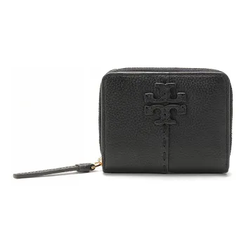 TORY BURCH McGraw Leather Wallet Women's Black