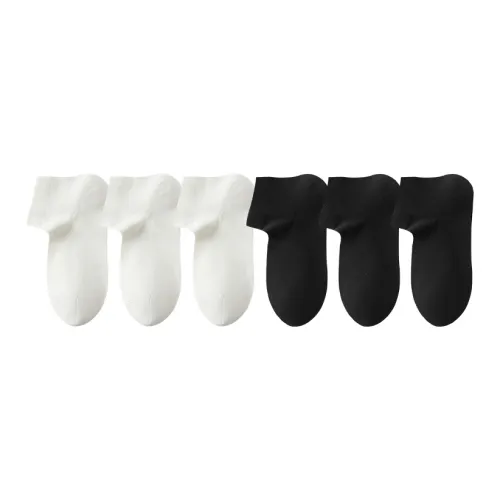 Left Divided By Right Ankle Socks Men's 6 Pack