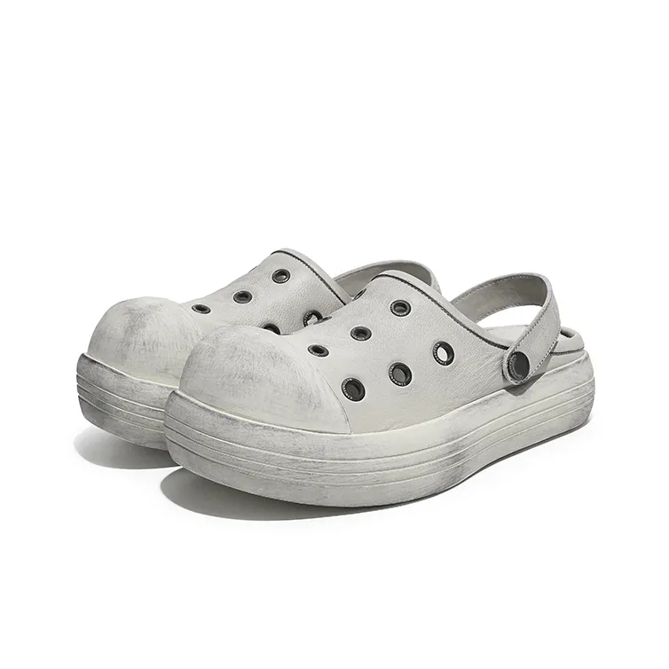 Angelmi Clogs Unisex Dirty White-1