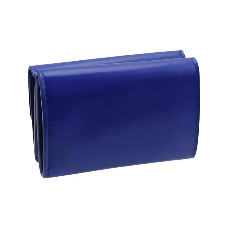 Balenciaga Leather Wallets Clutches Unisex Blue-1