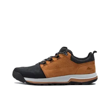 DECATHLON NH500 Cushioning Wear-Resistant Outdoor Shoes Men's Gray Orange