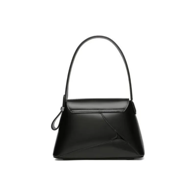 Staccato ROBERTWUN Collaboration Cow Leather Handbag Shoulder Bag Medium Size Women's Armor Black/Siberian White-2