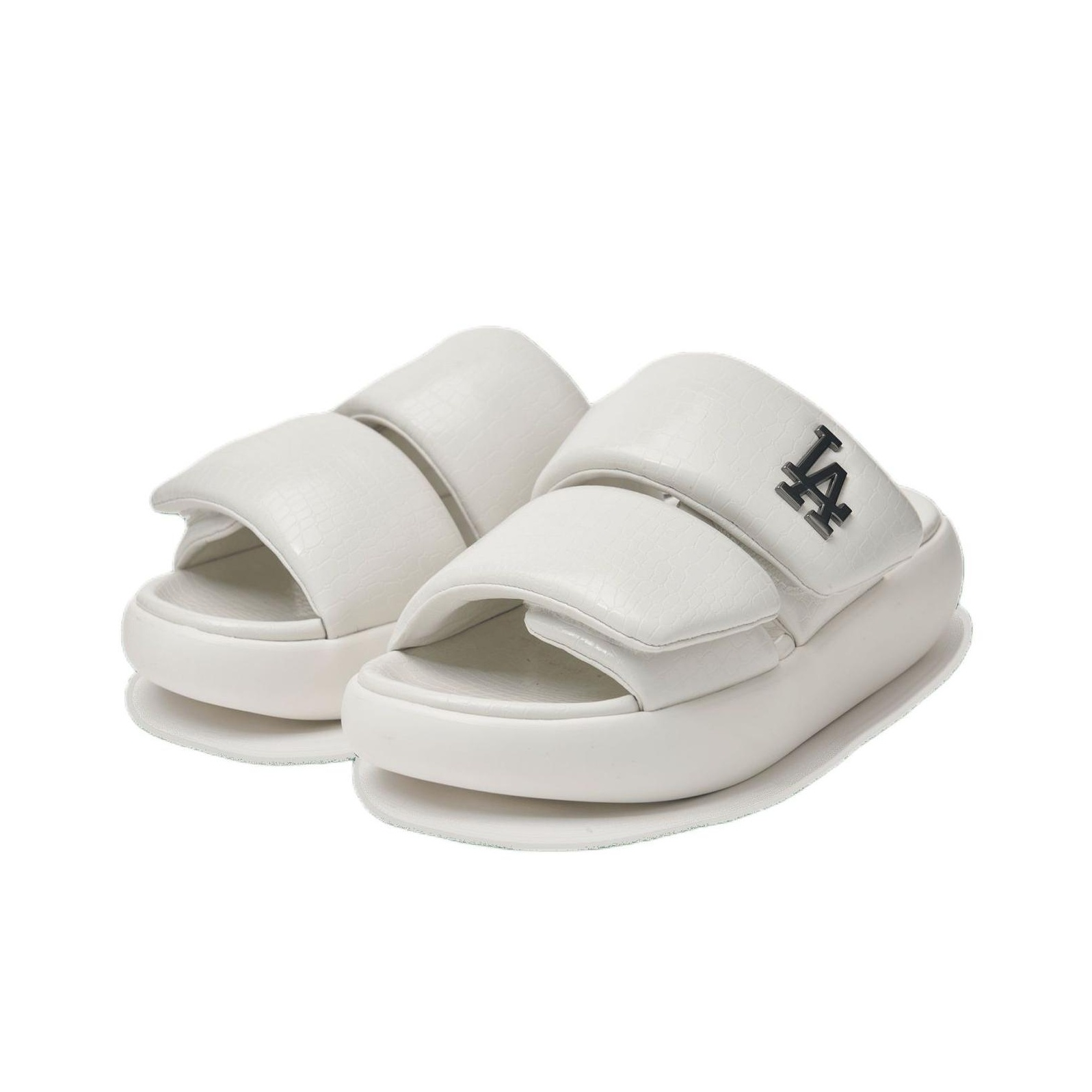 MLB Slide Slippers Unisex White - POIZON