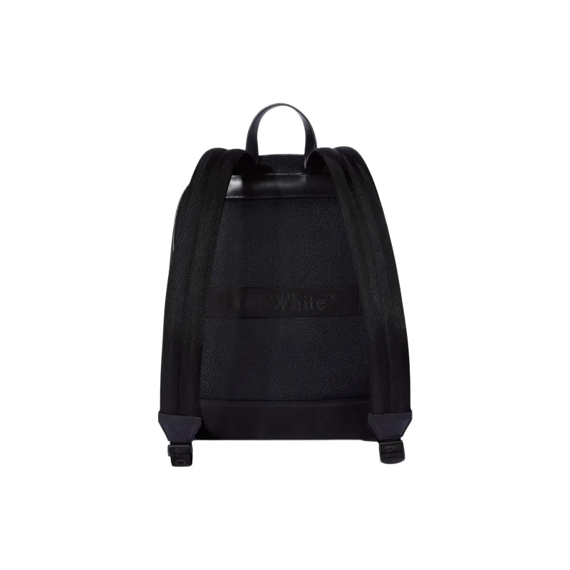 OFF WHITE Logo Embroidered Zip Up Backpack-3