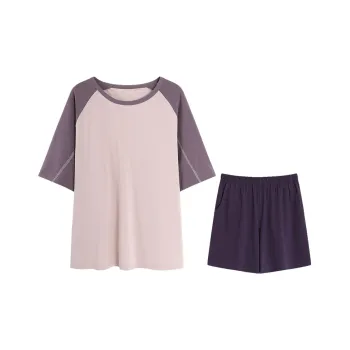 H-YXIANG Pajama Set Women's Light Purple
