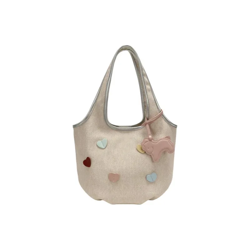 Carksky Canvas Handbag Women's White-0