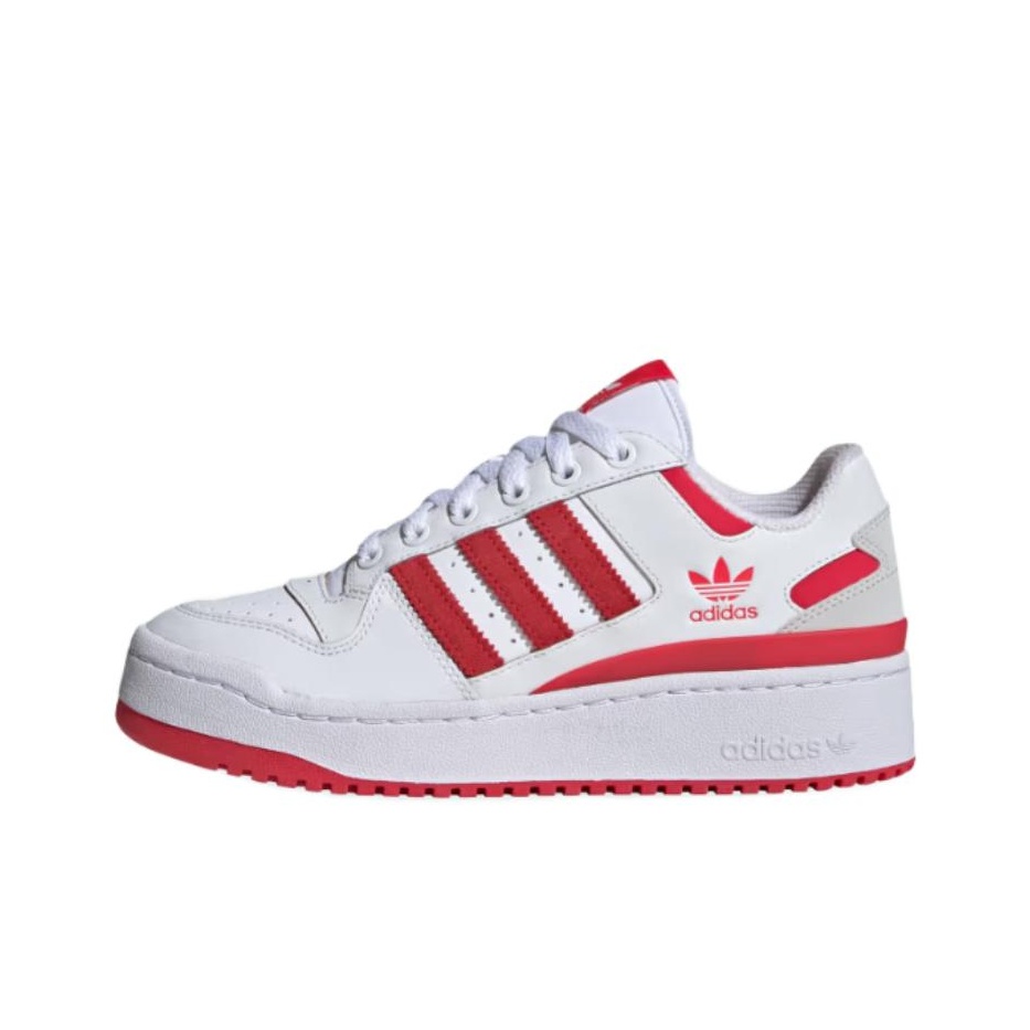 Adidas Originals FORUM BOLD STRIPES Skateboard Shoes Women s Low Top White Red US W 6.5 POIZON