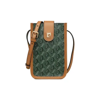 PIERRE CARDIN Pvc Small Portable Travel Bag Cell Phone Pouch Regular Women's Green
