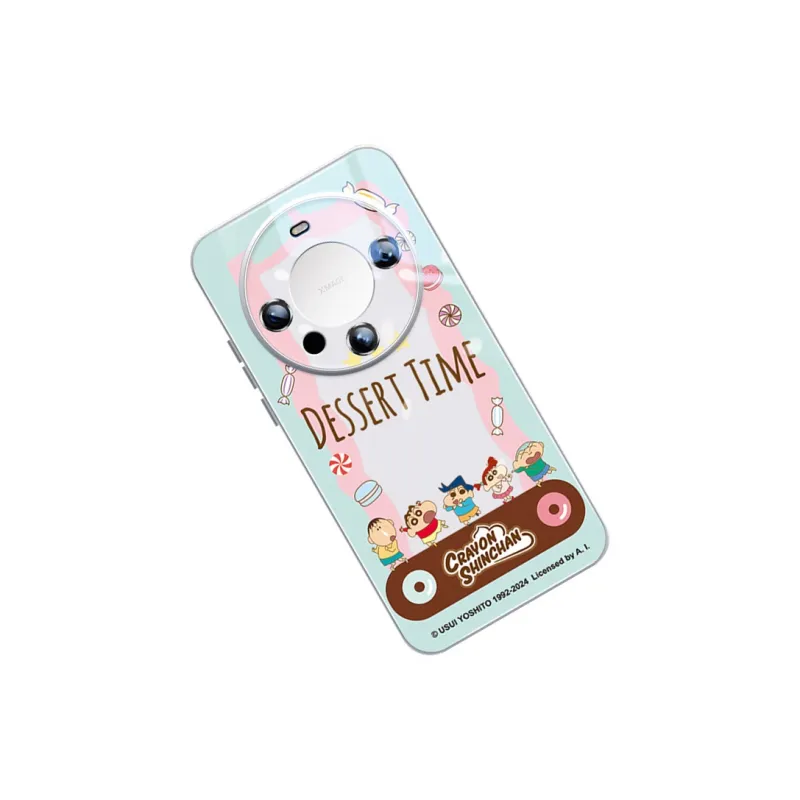 Sen Dog x SHINCHAN Glass Material Cute Creative Individual Phone Cases Applicable To Huawei Mate60Pro/50/40-2
