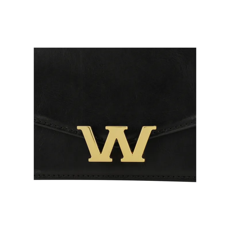 Alexander Wang W Legacy Imitation Vintage Leather One Shoulder Handbags Mini Women's Black/Gold-7
