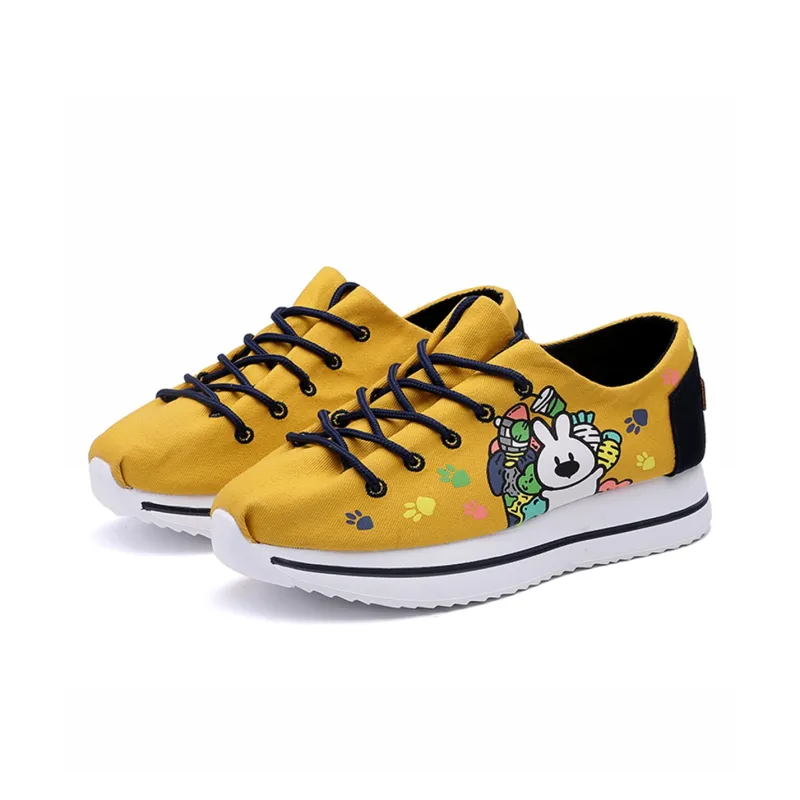 TT&MM Coverage Wear-Resistant Lightweight Breathable Quick Dry Water-Resistant Low-Top Canvas Shoes Women's White-2