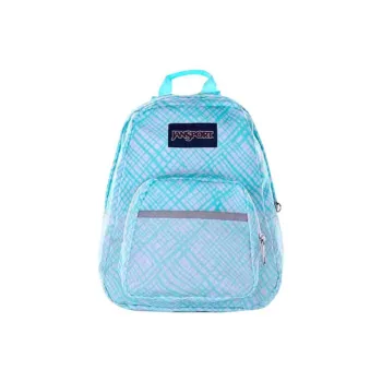 JanSport Polyester Backpack Mini Women's Plaid Blue Elf