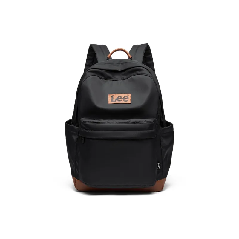 Lee Oxford Practical Backpack Computer Commute Backpack Men's Unisex Ecru/Burgundy/Black-13
