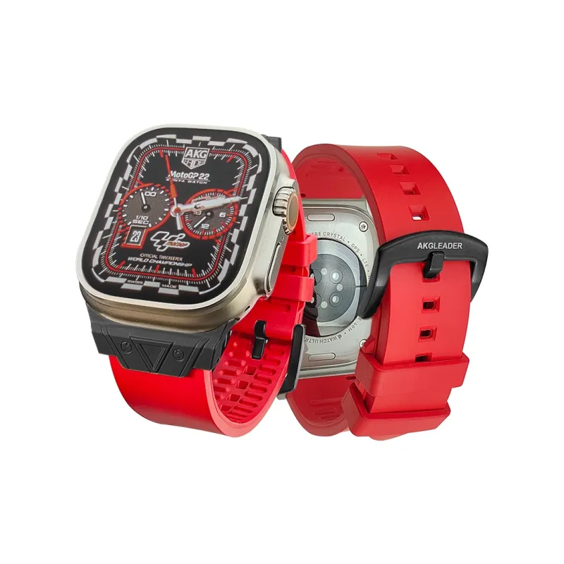 AKGLEADER Apple Compatibility Watch Band Fluoroelastomer Material-3