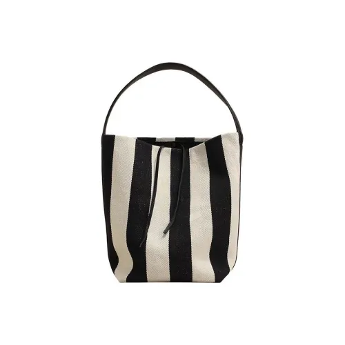 Carksky Shoulder Bags Black/White Stripes